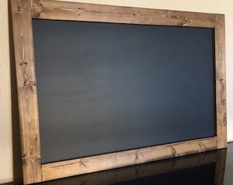24x36&quot; Large MAGNETIC Chalkboard, Farmhouse Chalkboard, Wedding Chalkboard, Framed Chalkboard, Menu Chalkboard, Rustic Frame, Chalk Board