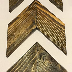Rustic Wood Arrows, Rustic Chevron Set of 3, Rustic Arrows, Set of Arrows, Arrow Decor, Rustic Wall Decor,  Wood Arrow Art, Walnut Stain