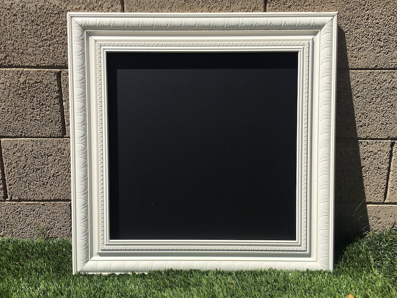 Framed Decorative Chalkboard Magnetic Chalkboard 24x24 Etsy