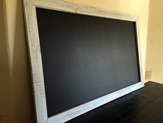 30x48 Large Chalkboard Distressed Frame Rustic Etsy