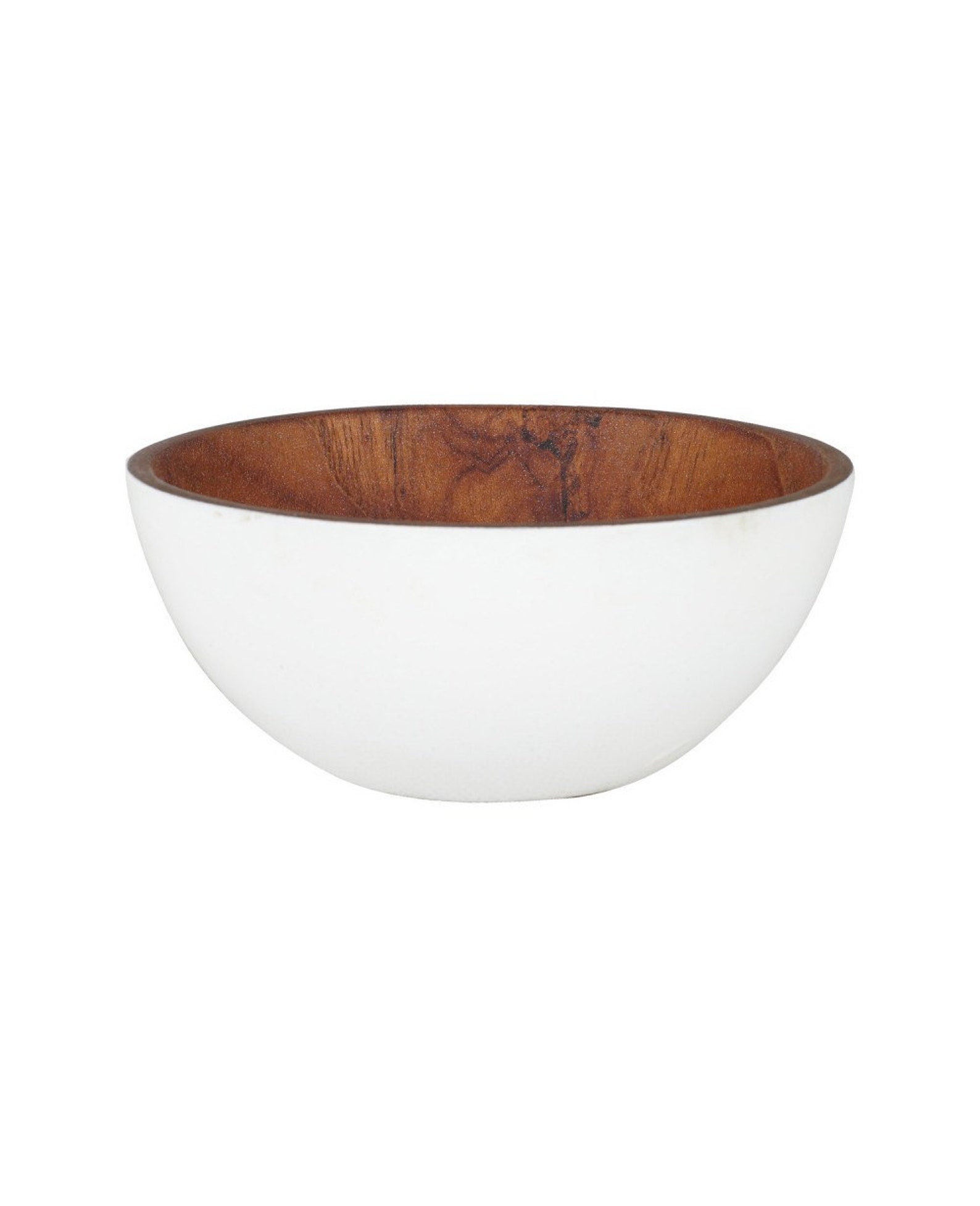Wooden Rice Bowl chico Hand Finished in White Paint and Etsy UK