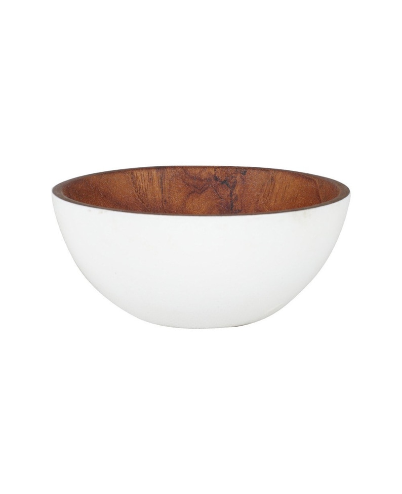 Wooden Rice Bowl chico Hand Finished in White Paint and Etsy UK