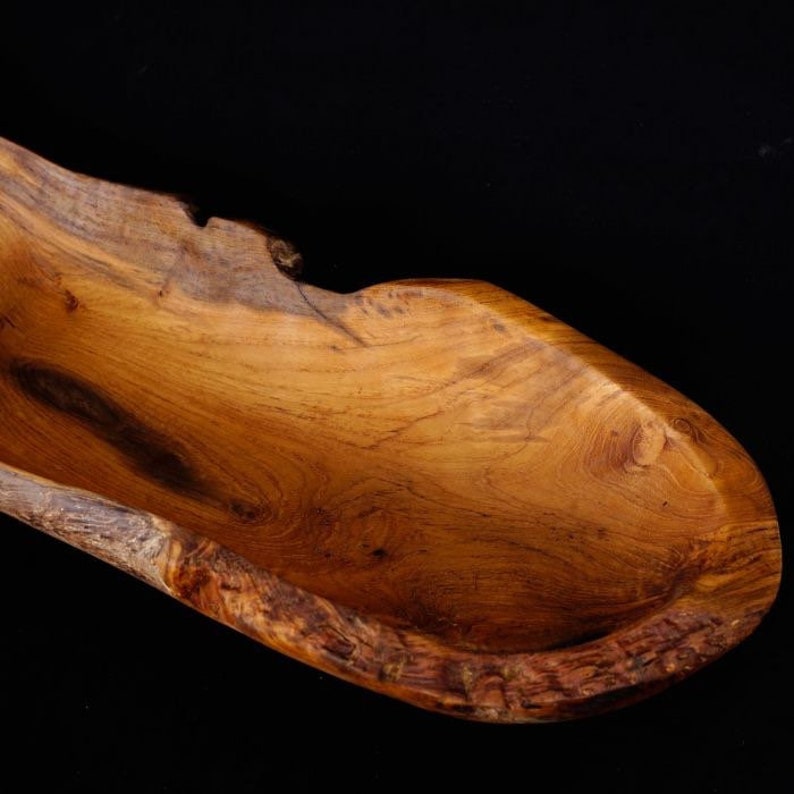 Beautiful Large Wooden Serving Bowl Handcrafted From the Etsy