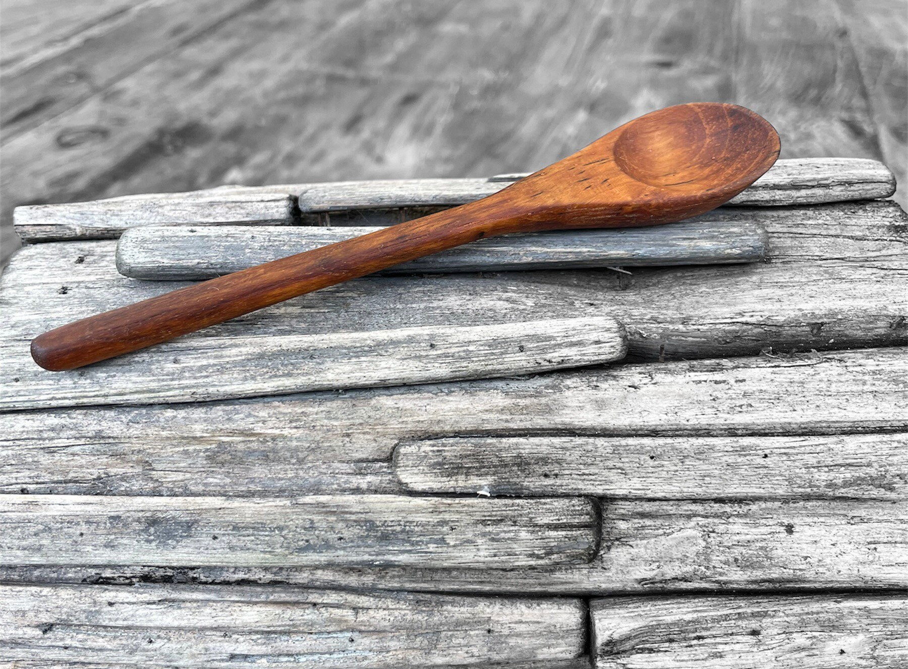 Small wooden teaspoon Jose handcrafted from solid teak wood Etsy