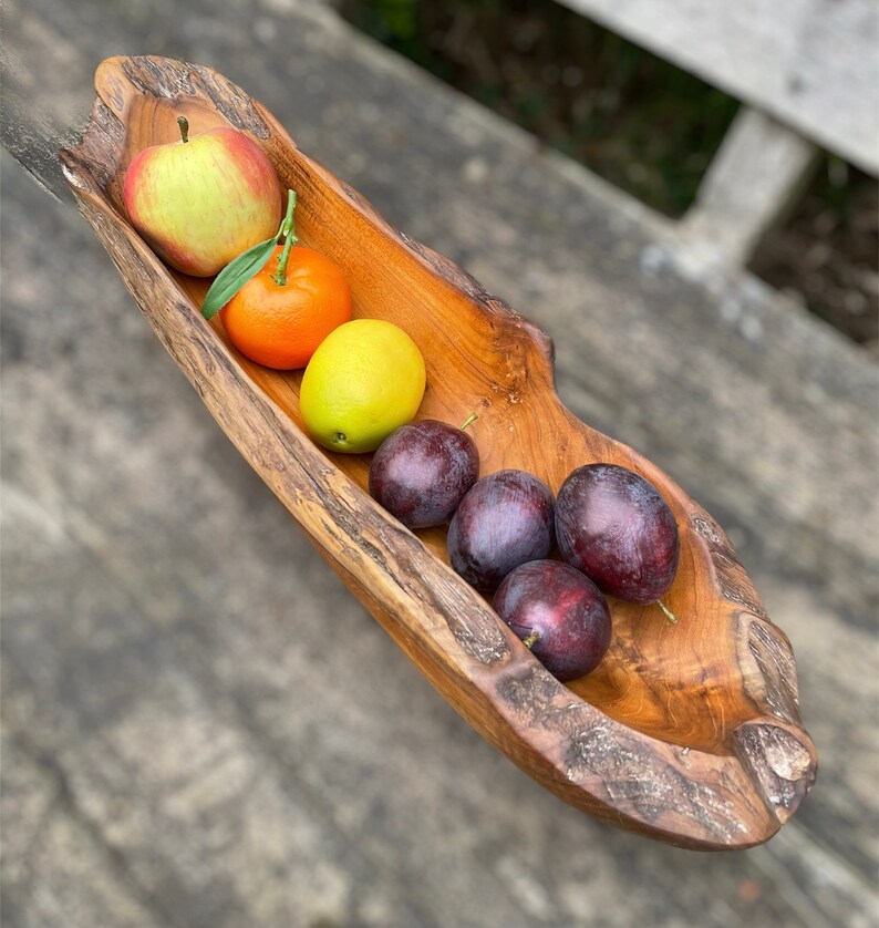 Beautiful Large Wooden Serving Bowl Handcrafted From the Etsy