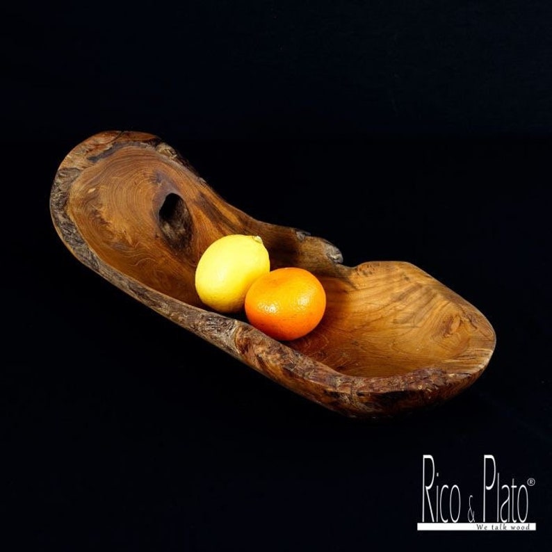 Beautiful Large Wooden Serving Bowl Handcrafted From the Etsy