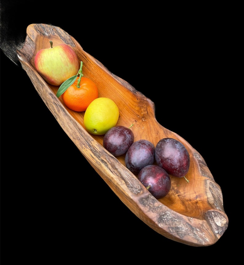 Beautiful Large Wooden Serving Bowl Handcrafted From the Etsy