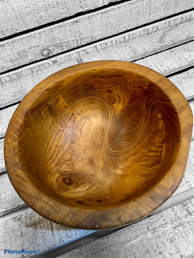 Natural Wooden bowl for Potpourri 16cm Hand turned in Natural Etsy