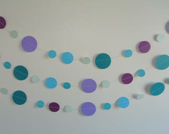 Circle Paper Garland-Mermaid-Ocean