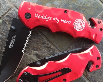Gift from Daughter, Dad Gift, Firefighter Gift for Him, Firefighter Dad, Gift from Kids, Firemen Birthday Gifts, Husband Gift 7012