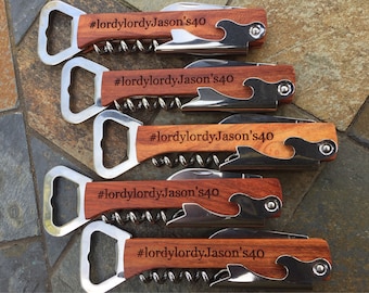 Birthday Party Favors For Adults Engraved Bottle Openers Etsy