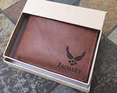 Air Force Gifts, Husband Gift, Boyfriend Gift, Slim Mens Wallet, Air Force Academy Graduation, Military Gifts Pilot Wings, Father 39 s Day Gift