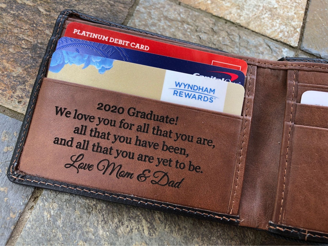 Wallets for Men Leather Wallet Mens Graduation Gift for Him Etsy