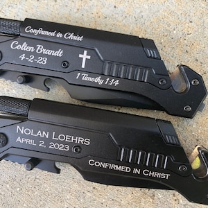 Confirmation Sponsor Gift, Confirmation Gifts for Boys, Godfather Gift for Baptism, Godfather, Gifts for Men Multifunction Pocket Knife