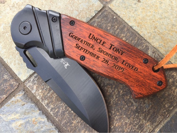 Godfather Proposal Confirmation Gifts Personalized Engraved Godfather Knife Godfather Gift Confirmation Sponsor Gift Baptism Gift