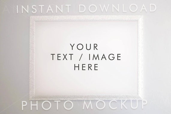 Download Mockup Simple Wall Frame Empty Frame Blank Frame Display Etsy PSD Mockup Templates