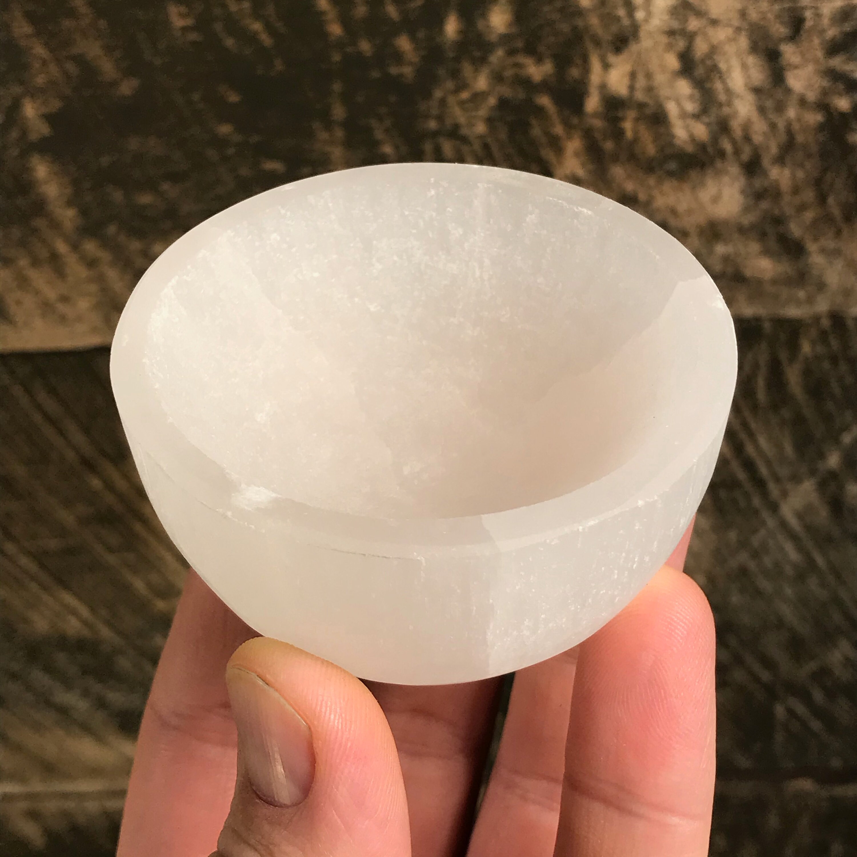 Medium Carved Selenite Bowl Selenite Clearing Bowl Etsy