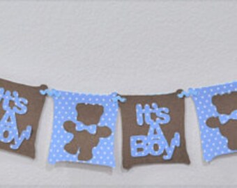 It S A Girl It S A Girl Banner Pink And Brown Etsy
