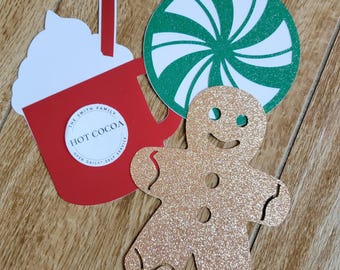 Hot cocoa banner/Hot cocoa garland/ Christmas banner/ Christmas decor/Christmas hot cocoa banner/Gingerbread man decor