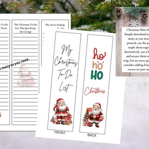 Christmas notepads/ Mini notepads/Christmas to do list/ To do list