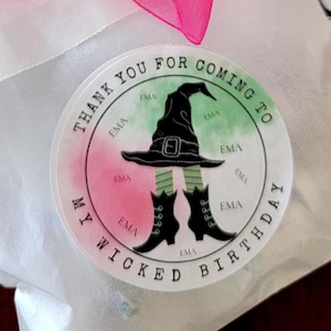 Party favors, Wicked, Wicked Birthday party, Halloween party, Witches, Personalized with name