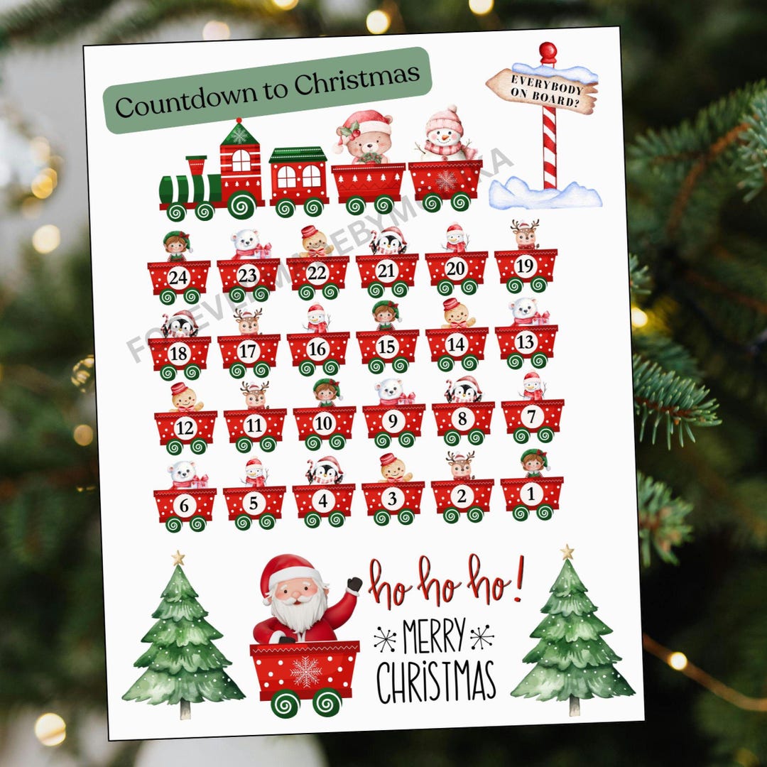 Countdown to Christmas, Christmas Countdown, Polar Express Train, 24 ...