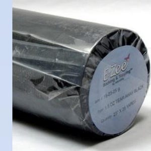 Madeira E-Zee machine Embroidery Stabilizer,  Tear Away Backing/Stabilizer Black