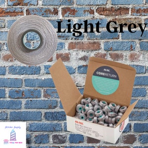 Light Gray Colored Machine Embroidery, Grey Fil-Tec Magnetic Bobbins Made in USA, Style L fit Brother & Baby Lock Machines