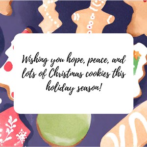 Christmas Cookies Holiday Card Printable
