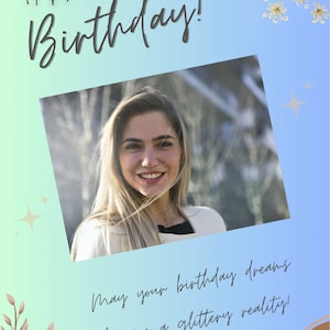 Customizable birthday card printable