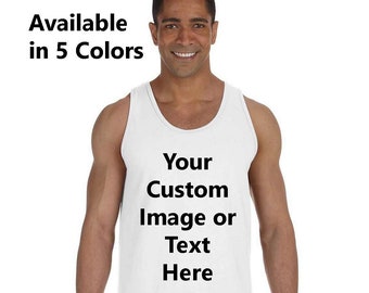 Custom Unisex Tank top Personalized shirt photo shirt custom gift custom image shirt personalised tank custom logo tee custom quote tanks