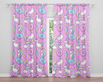 Fairy Window Curtains Girly Drapery Curtain Panels Princess Etsy
