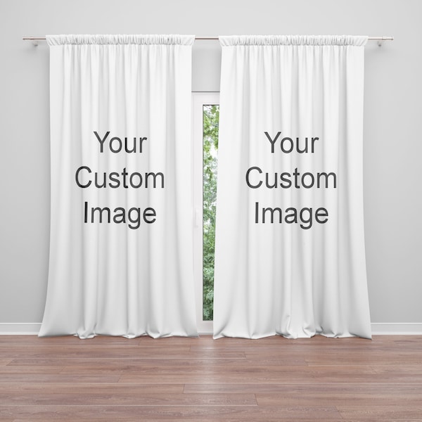 Custom Window Curtain photo Drapery custom photo Curtain Panels custom window treatment custom window curtains photo curtains custom curtain