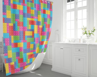 Lego Shower Curtain Etsy