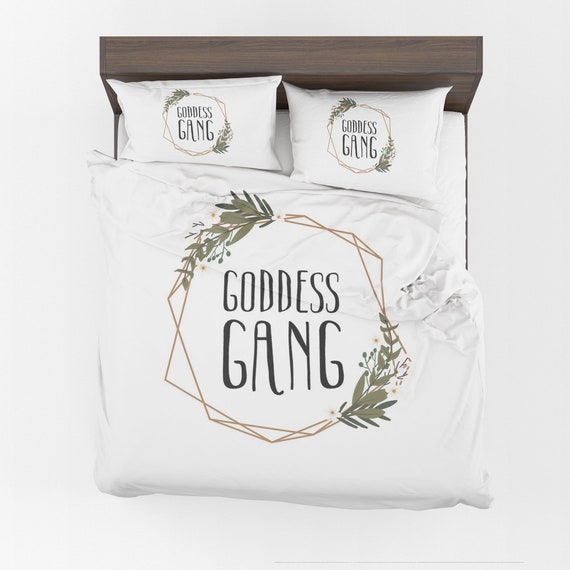 Goddess Gang Comforter Or Duvet Cover Girls Bedding Girly Etsy