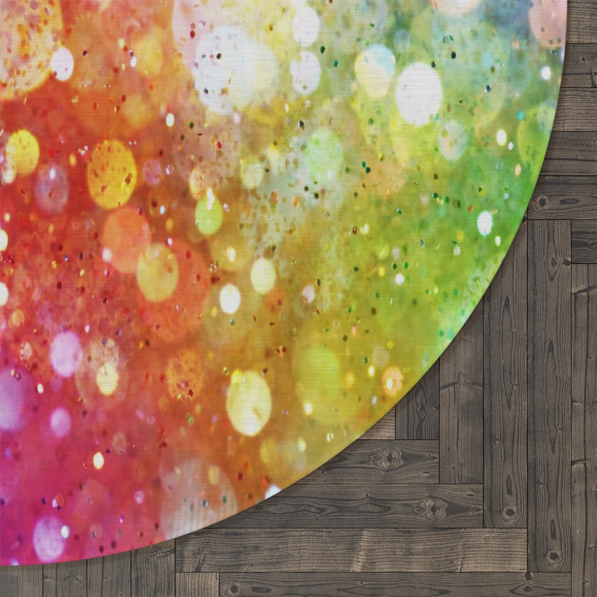 Round Confetti Rug Rainbow Confetti Round Rug 5FT Rainbow Rug Rainbow Rugs Girly Floor Rug ...