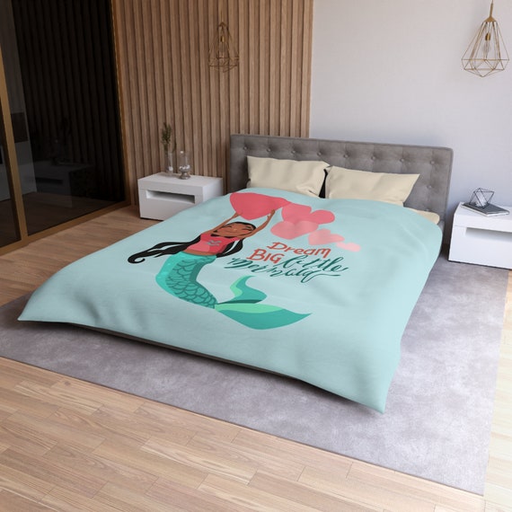 Little Mermaid Comforter or Duvet Cover Mermaid Bedding Mermaid