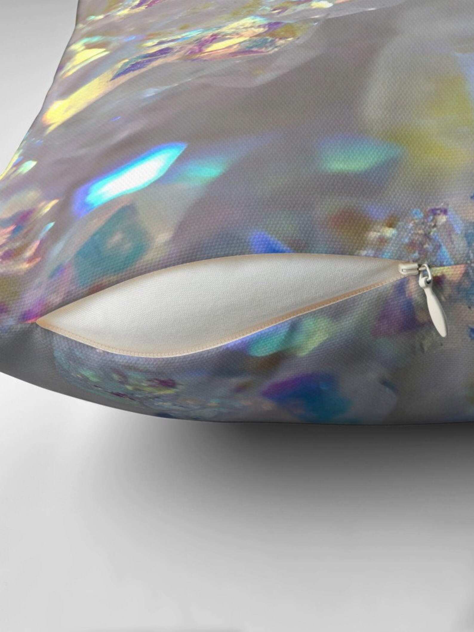 Angel Aura Pillow Gray Pillows Rainbow Pillow Crystal Pillows Etsy