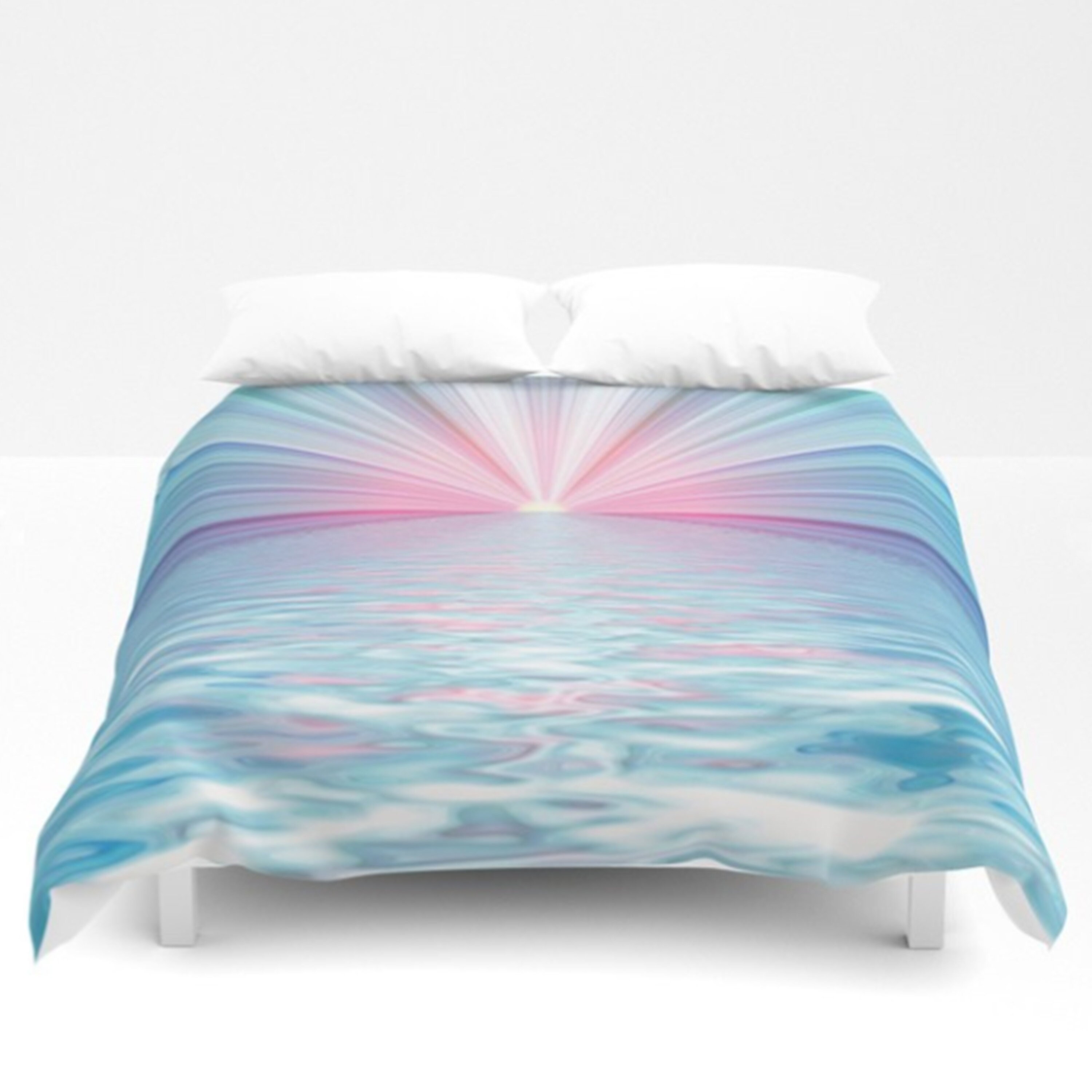 Ocean Sun Rays Duvet Cover Or Comforter Artsy Ocean Bedding Etsy