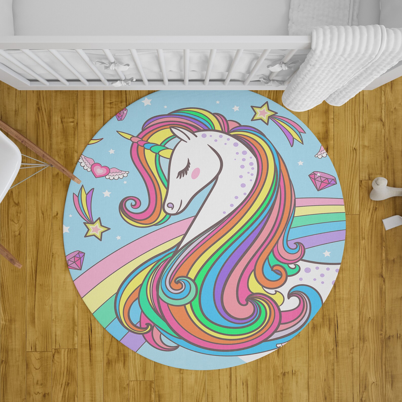Unicorn Rug Rainbow Rug Unicorn Rug Unicorn Floor Rug Rainbow Etsy