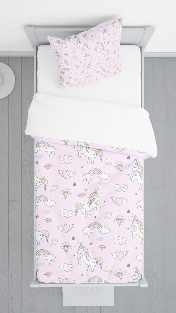 pink unicorn comforter