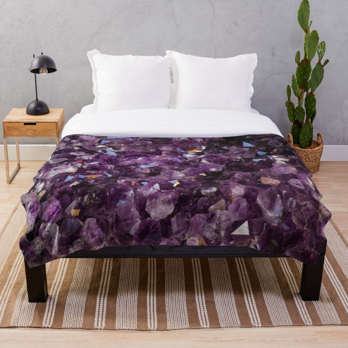Amethyst Duvet Cover or Comforter Purple Bedding Amethyst Etsy