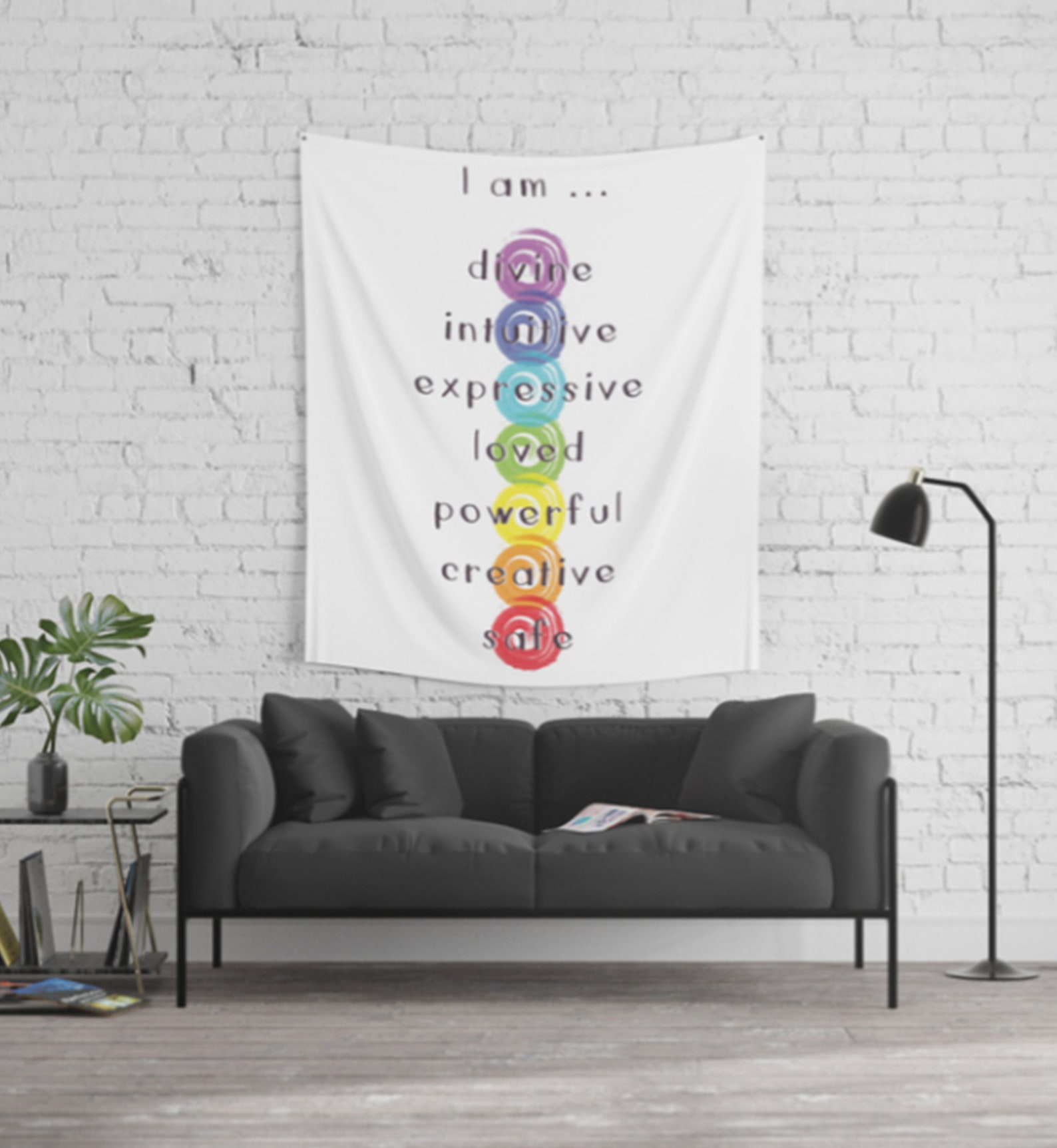 Chakra Meditation Tapestry Chakra Wall Hanging Chakras Etsy