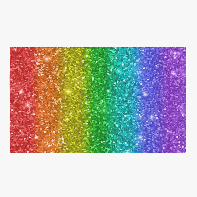 Rainbow Area Rug Rugs Pride Floor 3 X5 4 X6 5 X8 Large Decor Mat
