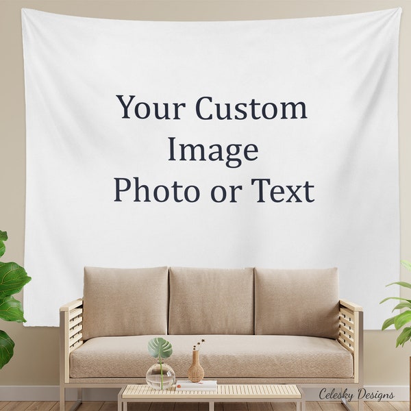 Custom tapestry Custom tapestries hanging Custom photo tapestry Custom Wall Decor tapestry personalized Christmas gift unique