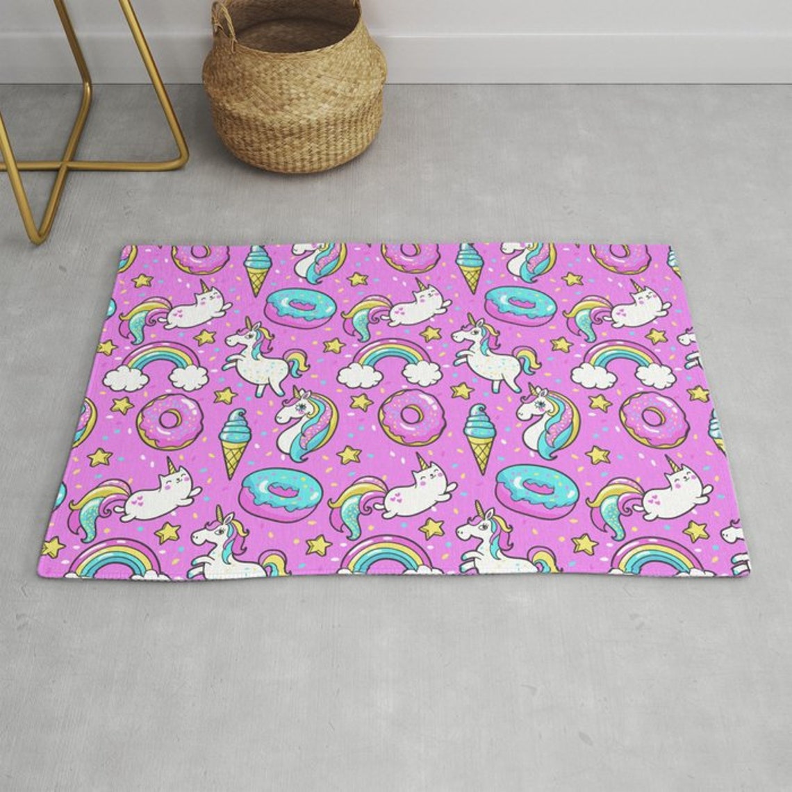 Unicorn Rug Caticorn Rug Unicorns Rug Unicorn Floor Rug - Etsy