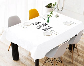 Custom Tablecloth Custom image table cloth Custom holiday decor Custom wedding tablecloth personalized tablecloths customized tablecloth