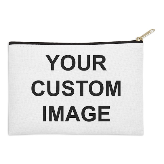 custom printed canvas zipper pouch