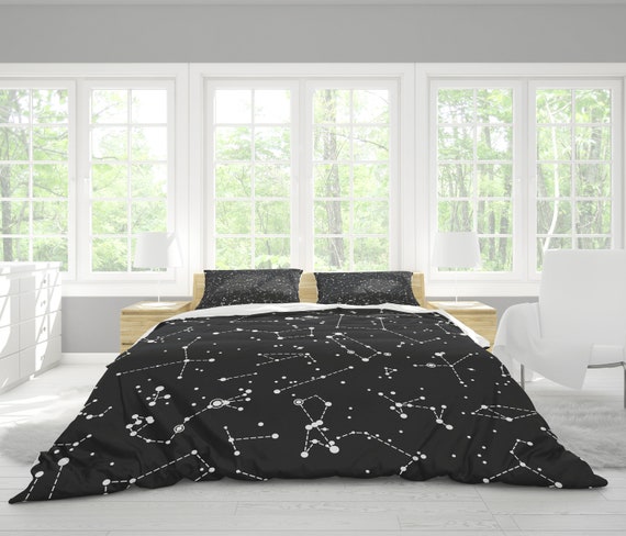 Star Constellations Duvet Cover Or Comforter Space Bedding Etsy