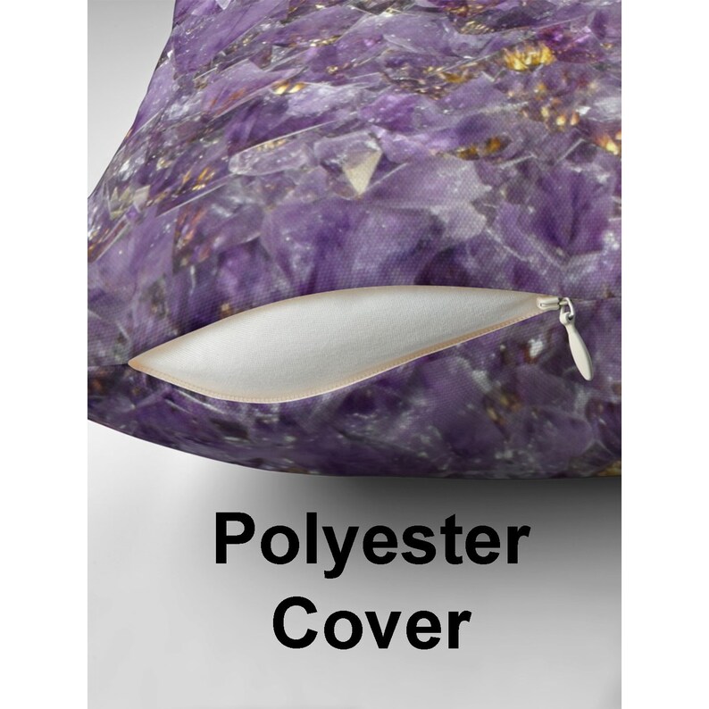 Amethyst Pillow Purple Pillows Amethyst Pillow Crystal Pillows Etsy